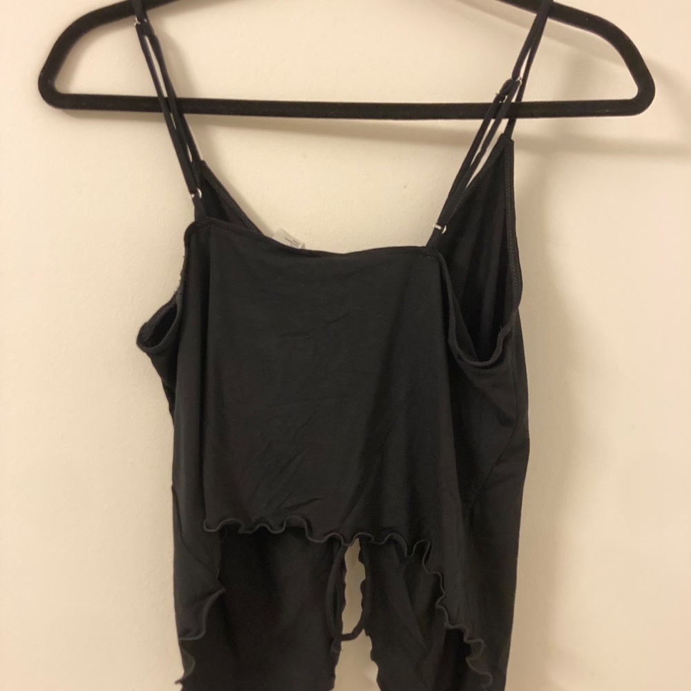 Drawstring Ruffle Tank Top - Picture 5 of 5